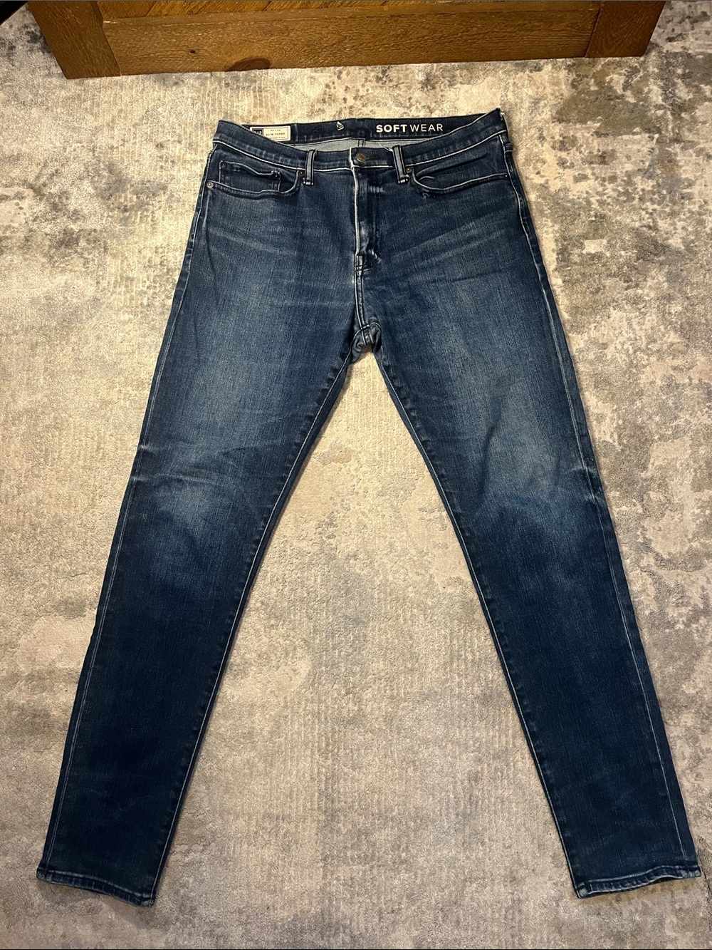 GAP Men's Slim Jeans in Dark Blue Wash